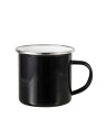 Tasse en émail coloré de 12 oz/360 ml (noir)