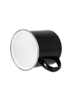 12oz/360ml Colored Enamel Mug(Black) 2