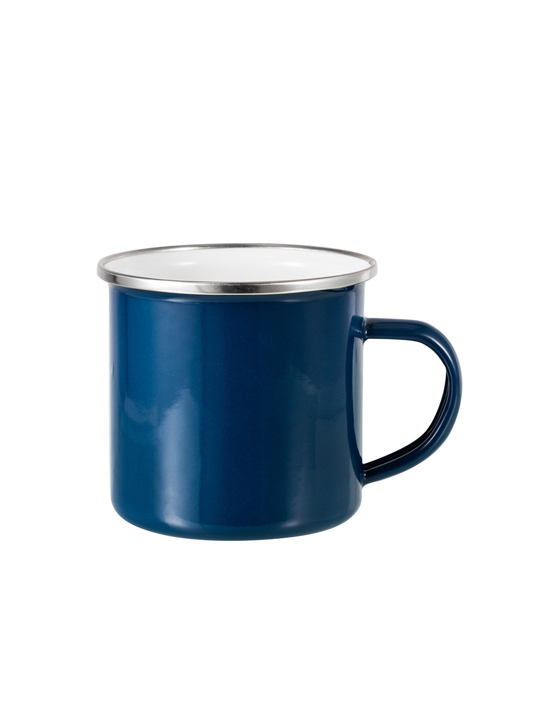 Tasse en émail coloré de 12 oz/360 ml (bleu foncé)
