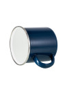 Tasse en émail coloré de 12 oz/360 ml (bleu foncé)