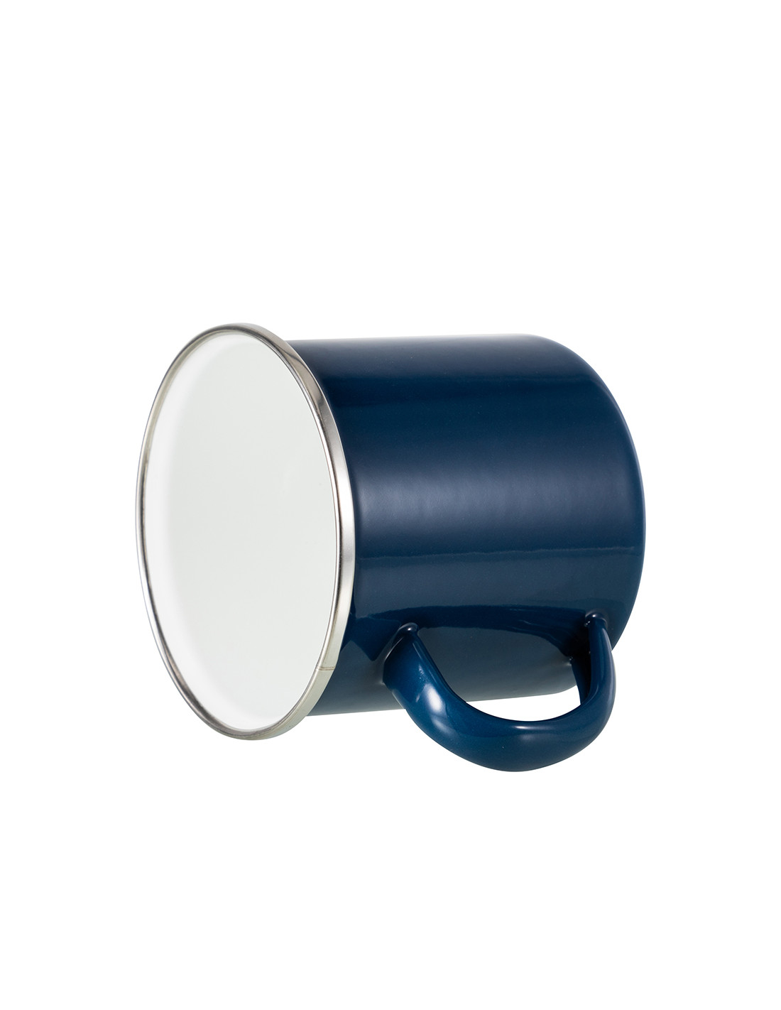 Tasse en émail coloré de 12 oz/360 ml (bleu foncé)