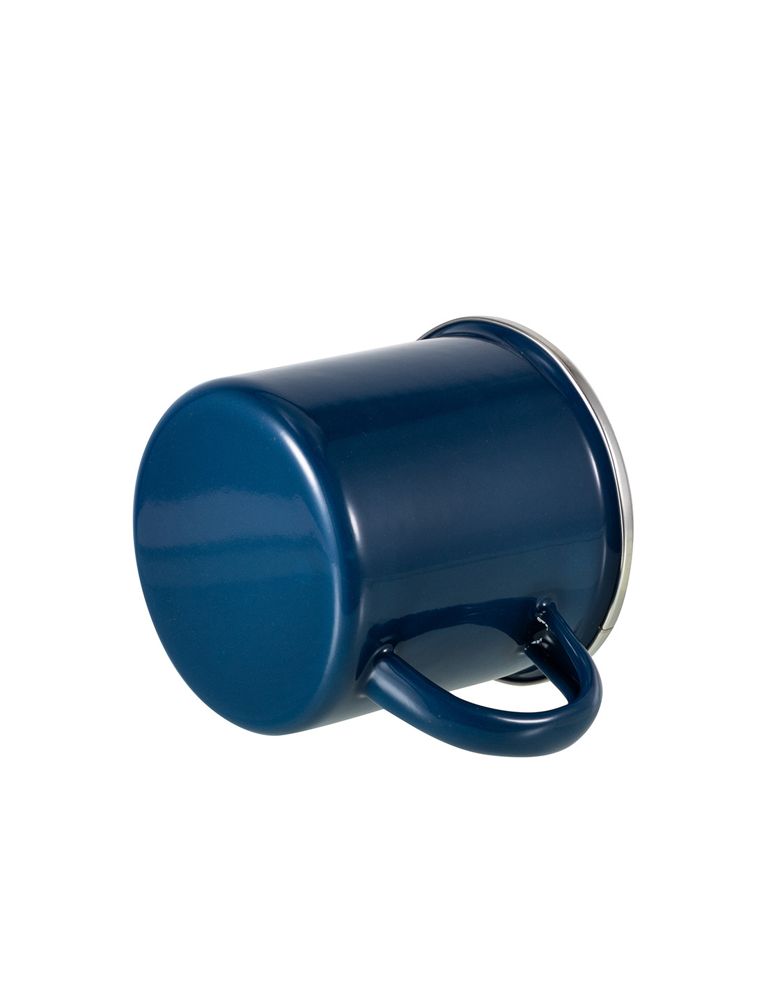 Tasse en émail coloré de 12 oz/360 ml (bleu foncé)