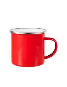 12oz/360ml Colored Enamel Mug(Red)