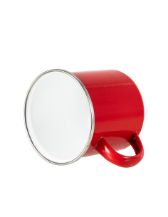 12oz/360ml Colored Enamel Mug(Red) 2