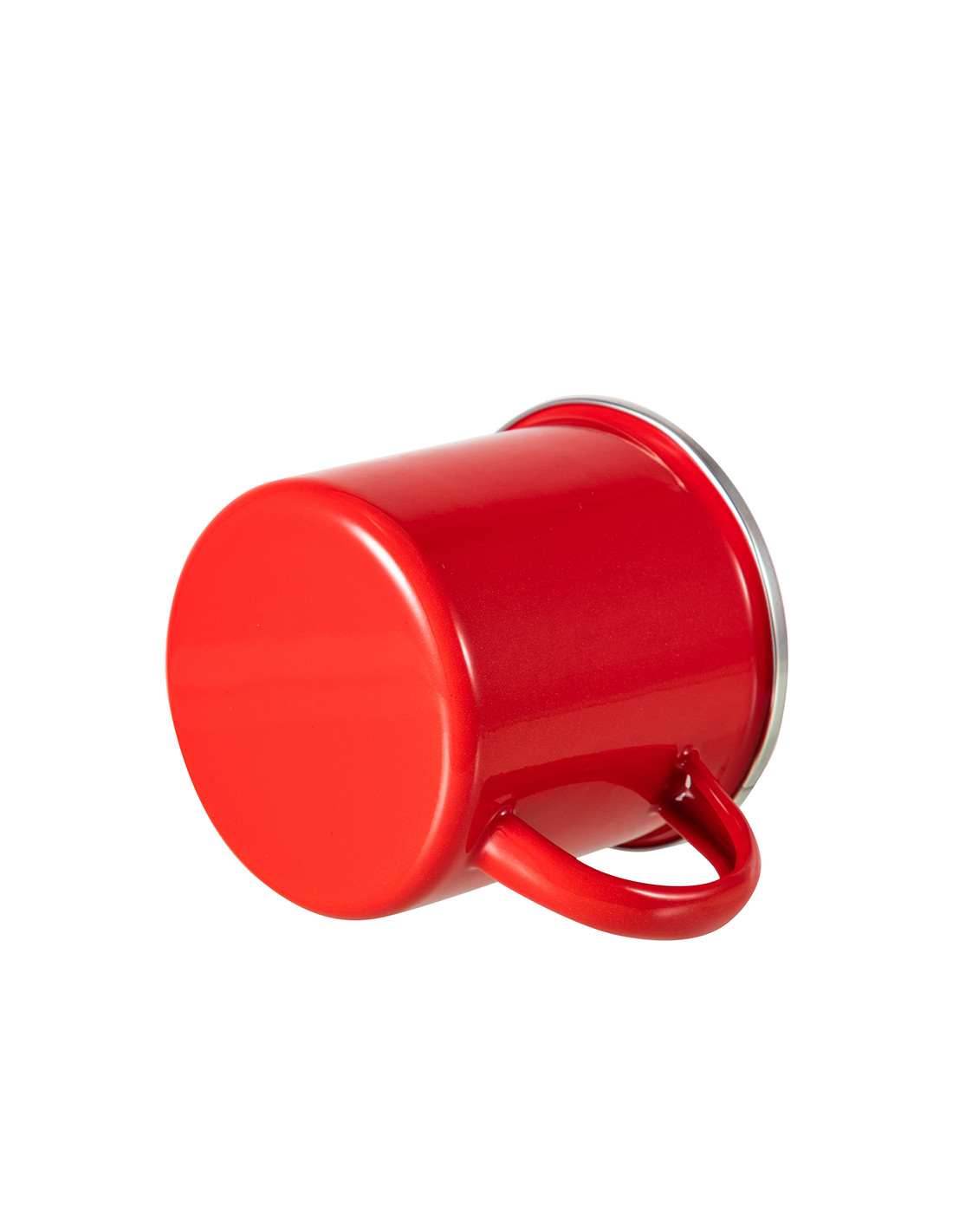 Tasse en émail coloré de 12 oz/360 ml (rouge)