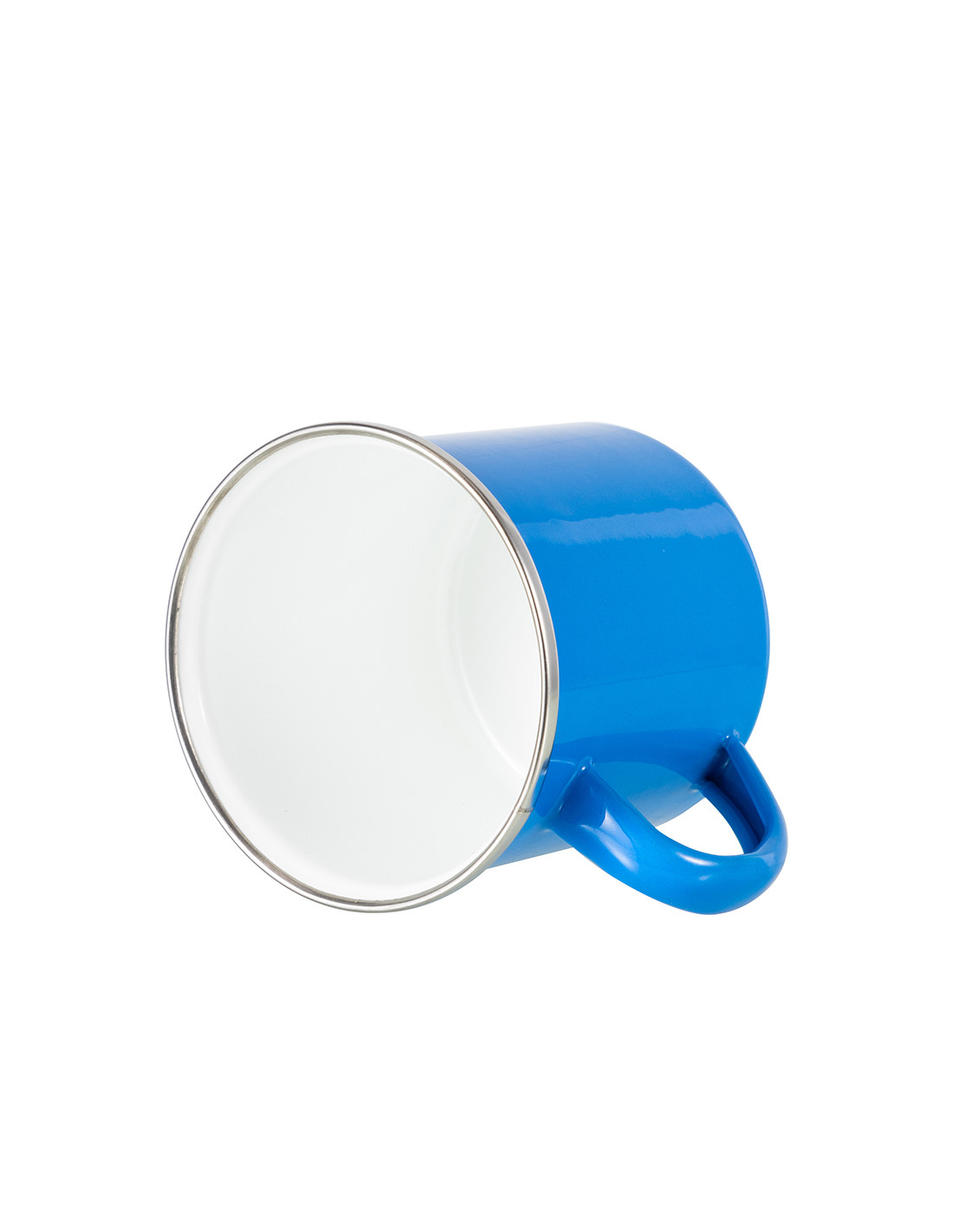 Tasse en émail coloré de 12 oz/360 ml (bleu clair)