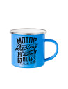 Tasse en émail coloré de 12 oz/360 ml (bleu clair)