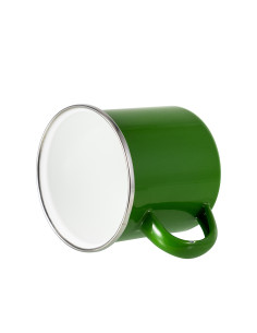 12oz/360ml Colored Enamel Mug(Green) 2