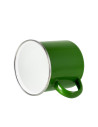 Tasse en émail coloré de 12 oz/360 ml (vert)