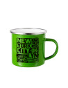 Tasse en émail coloré de 12 oz/360 ml (vert)