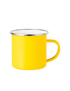 12oz/360ml Colored Enamel Mug(Yellow)
