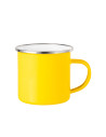 Tasse en émail coloré de 12 oz/360 ml (jaune)