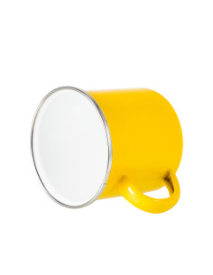 12oz/360ml Colored Enamel Mug(Yellow) 2