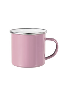 12oz/360ml Colored Enamel Mug(Pink)