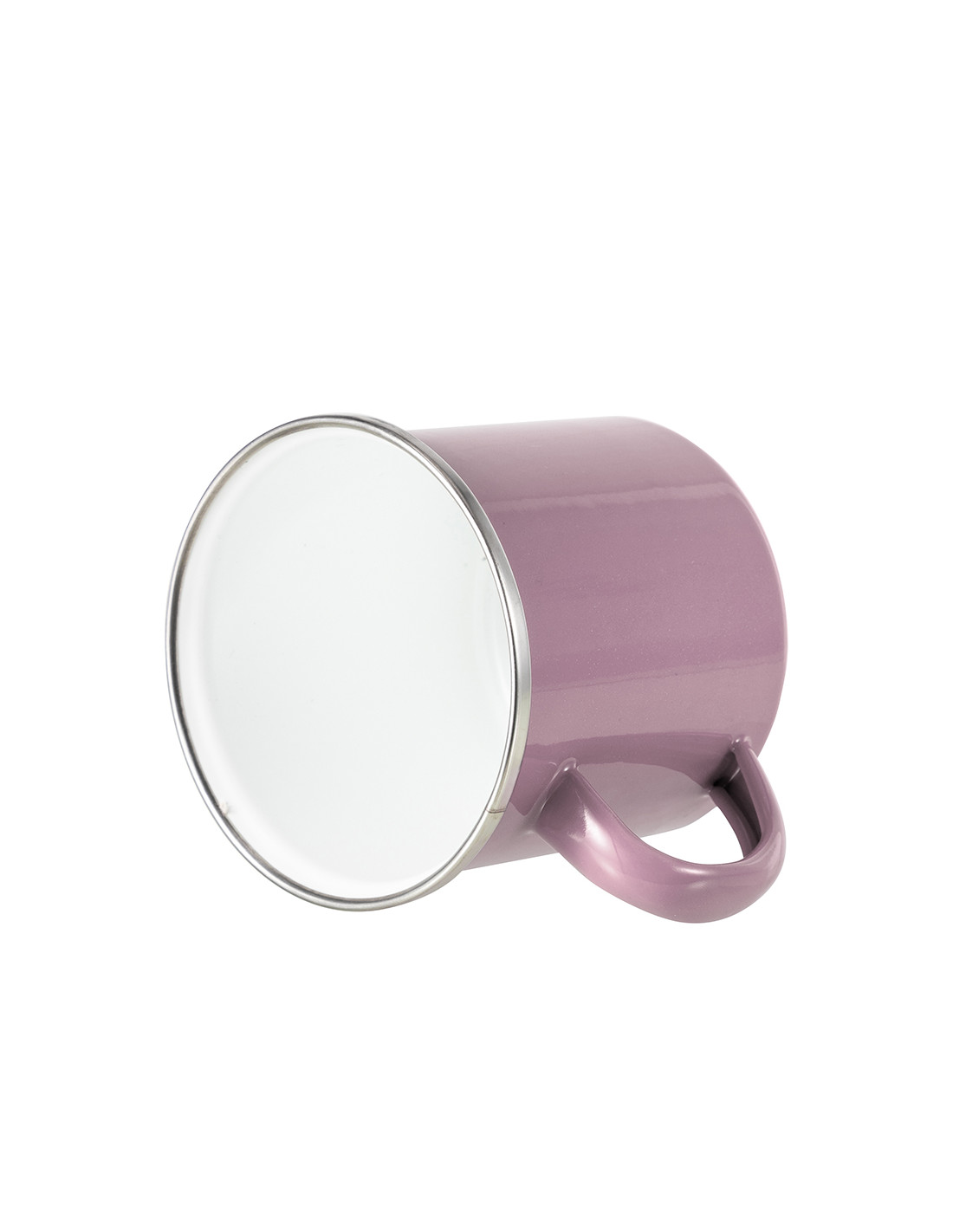 Tasse en émail coloré de 12 oz/360 ml (rose)