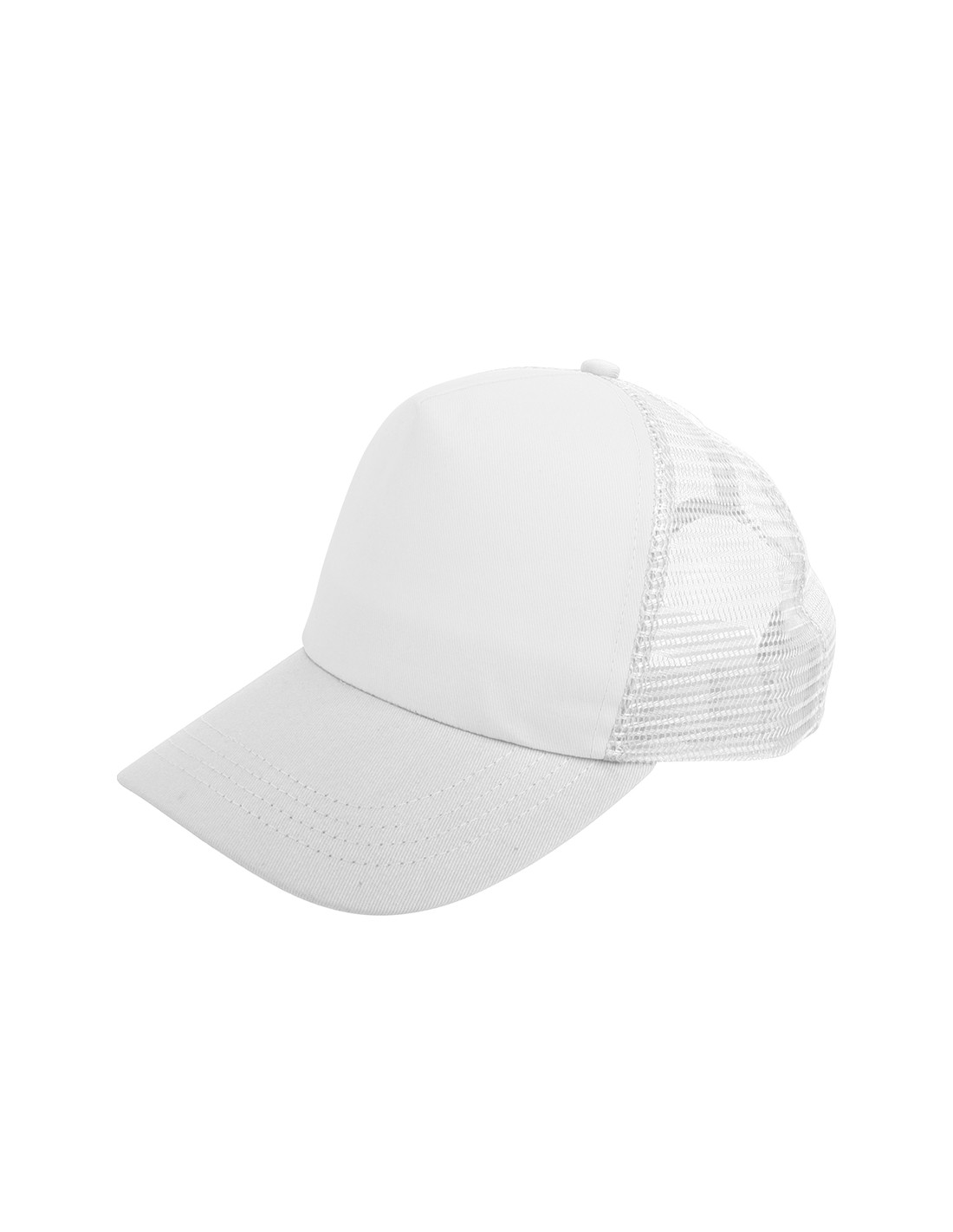Casquette entièrement blanche en maille
