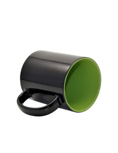 11oz Black Color Changing mug(Inner Color)-Light Green 2