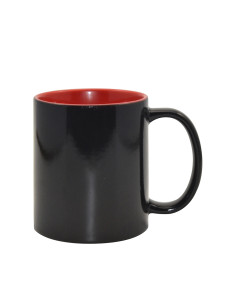 11oz Black Color Changing mug(Inner Color)-Red
