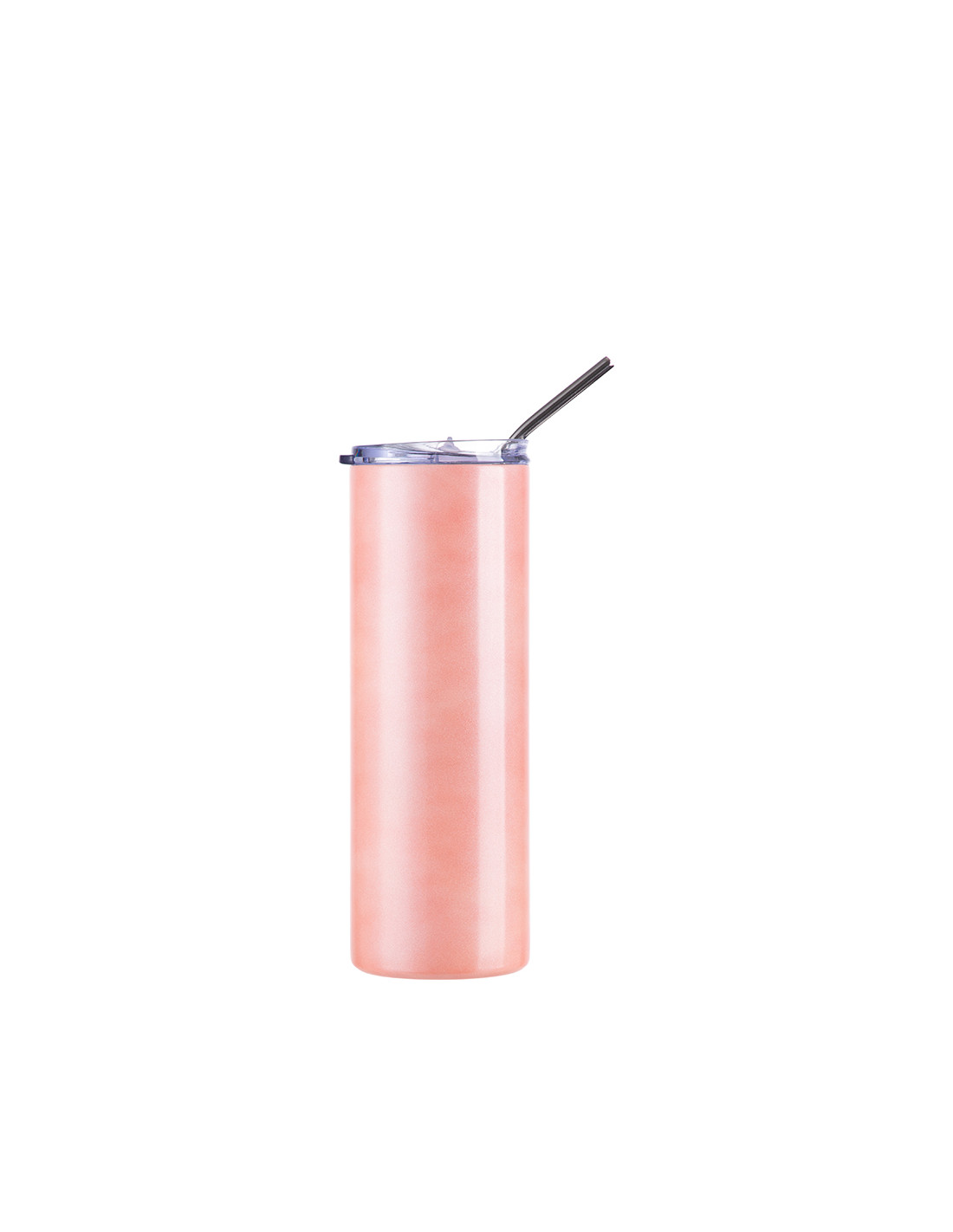 Gobelet SS à couleur changeante de 20 oz/600 ml avec paille et couvercle (sensible à la chaleur, orange à jaune)