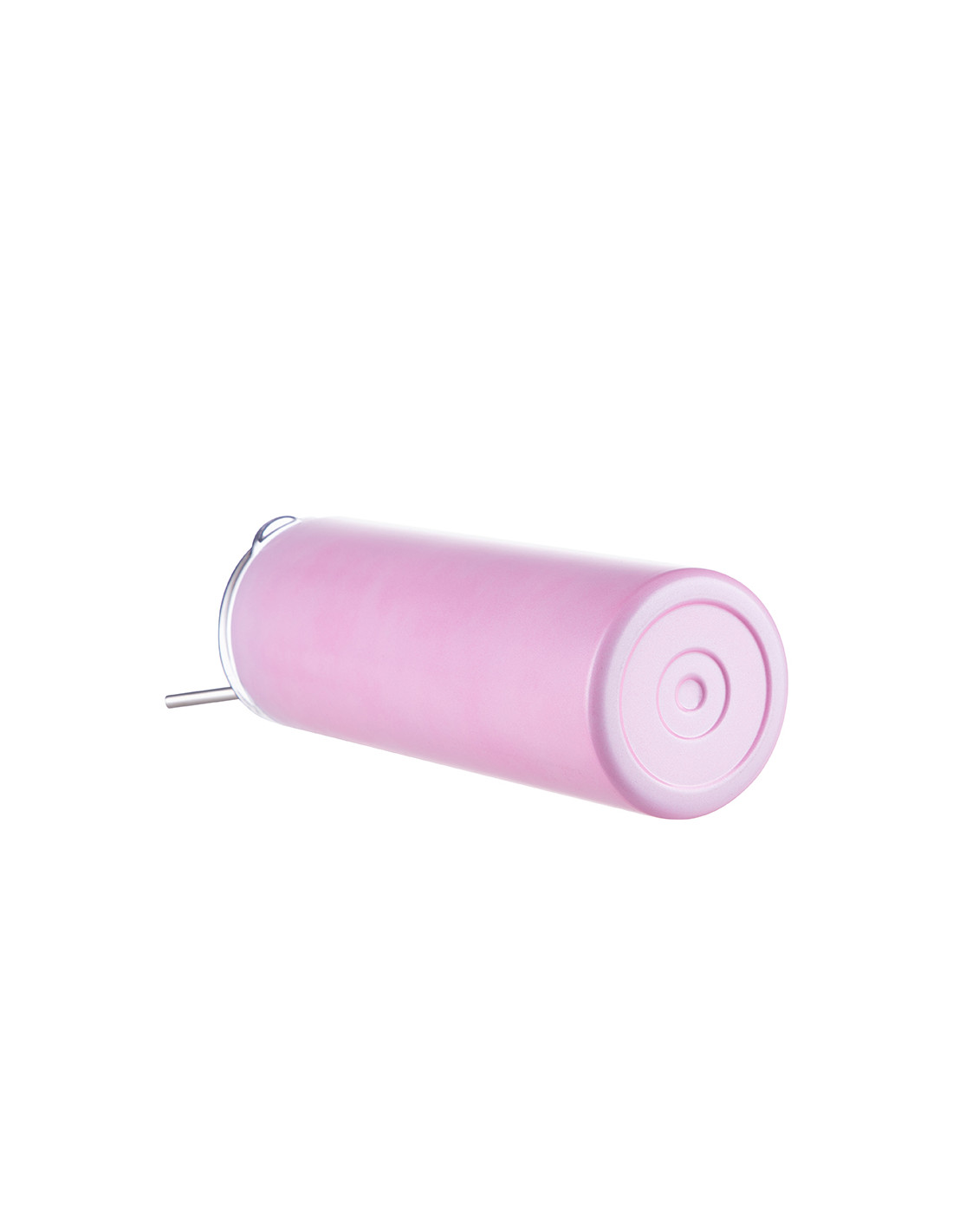 Gobelet SS à couleur changeante de 20 oz/600 ml avec paille et couvercle (sensible à la chaleur, bleu clair à rose)