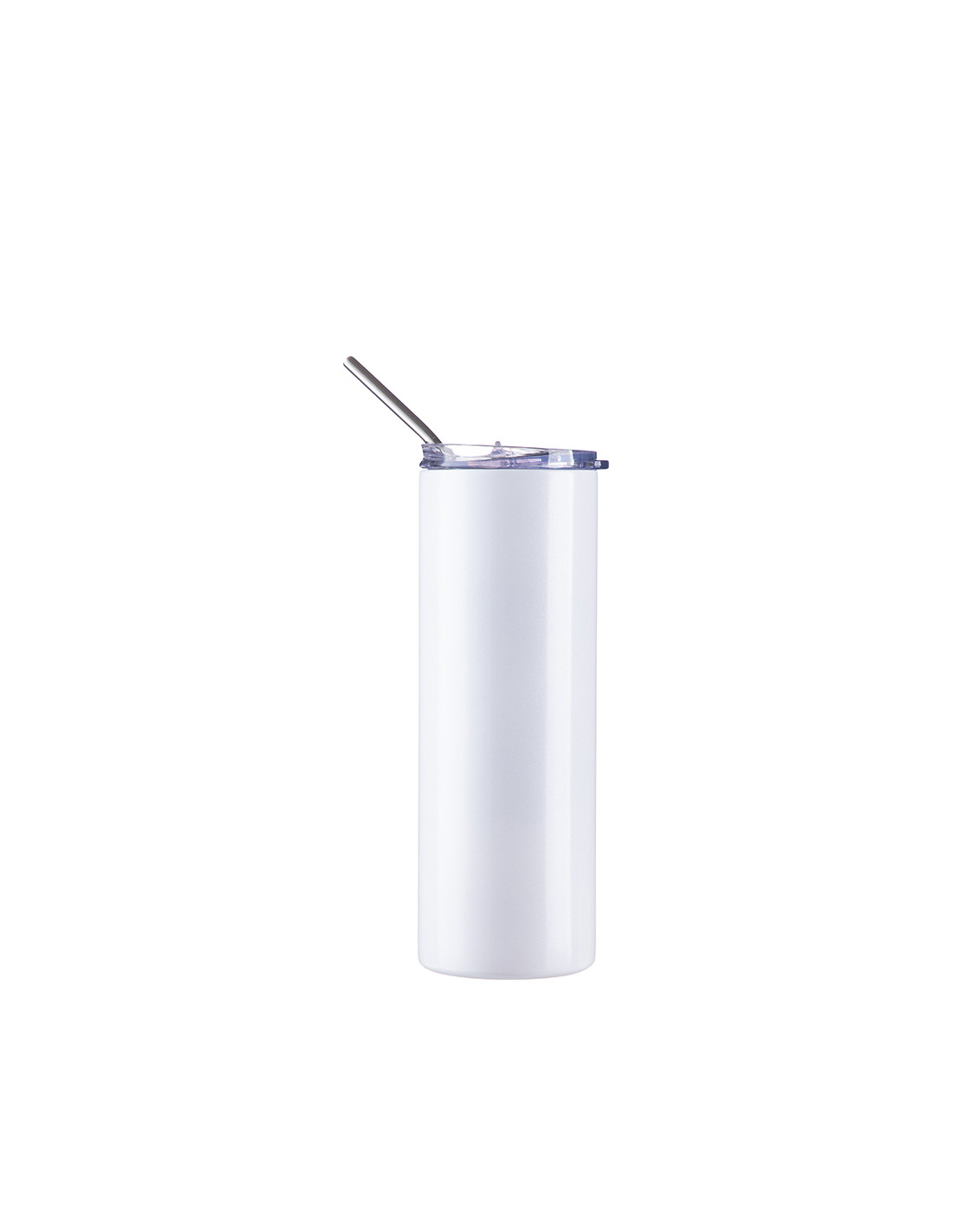 Gobelet SS 20oz/600ml avec paille et couvercle (brille dans le noir, blanc à vert)