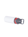 Bouteille d'eau en aluminium de 20 OZ/650 ml avec bouchon rouge (blanc)
