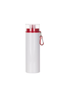 27oz/800ml Aluminum Bottle w/ Red Lid(White)