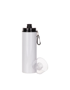 27oz/800ml Aluminum Bottle w/ Black Lid(White) 2
