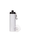 Bouteille en aluminium de 27 oz/800 ml avec couvercle noir (blanc)