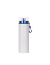 Bouteille en aluminium de 27 oz/800 ml avec couvercle bleu (blanc)
