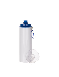 27oz/800ml Aluminum Bottle w/ Blue Lid(White) 2