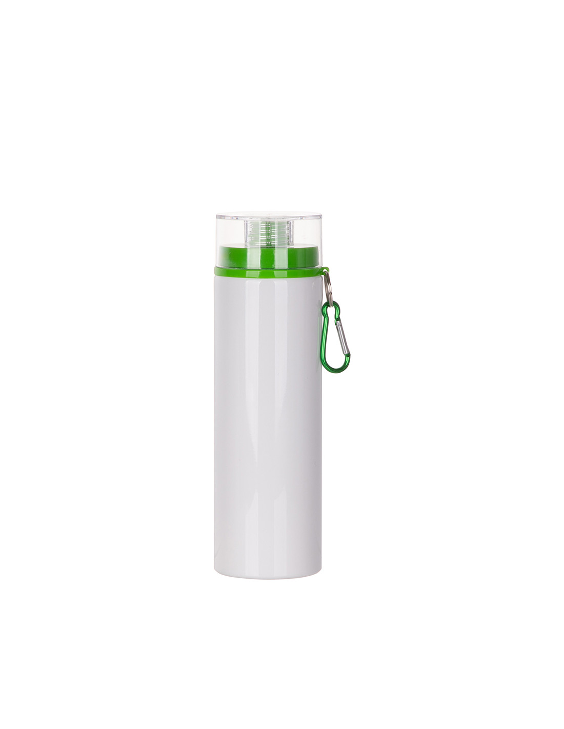 Bouteille en aluminium de 27 oz/800 ml avec couvercle vert (blanc)