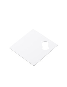 Full White Stainless Steel Bottle Opener(Square, 9cm) 2