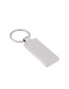 Porte-clés en métal (rectangle, 2,4 x 6,5 cm)