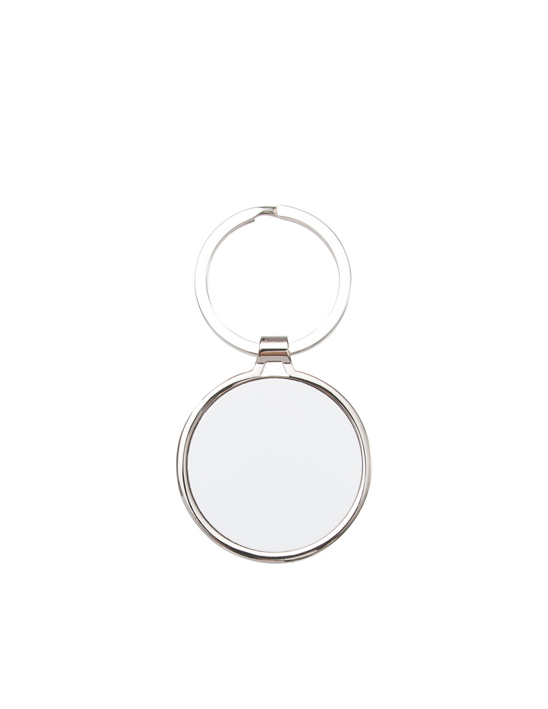 Porte-clés en métal (rond, 4 x 4,5 cm)