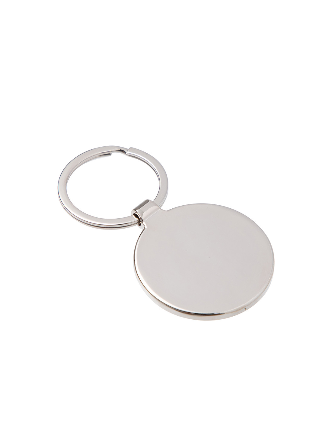 Porte-clés en métal (rond, 4 x 4,5 cm)