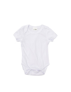 Baby Onesie Short Sleeve L(White,6-12M)