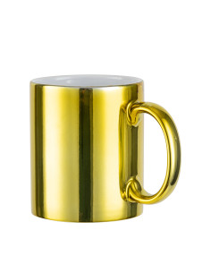 11oz Gold Plated Ceramic Mug-- 2