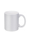 Tasse à paillettes 11oz/330ml (argent)