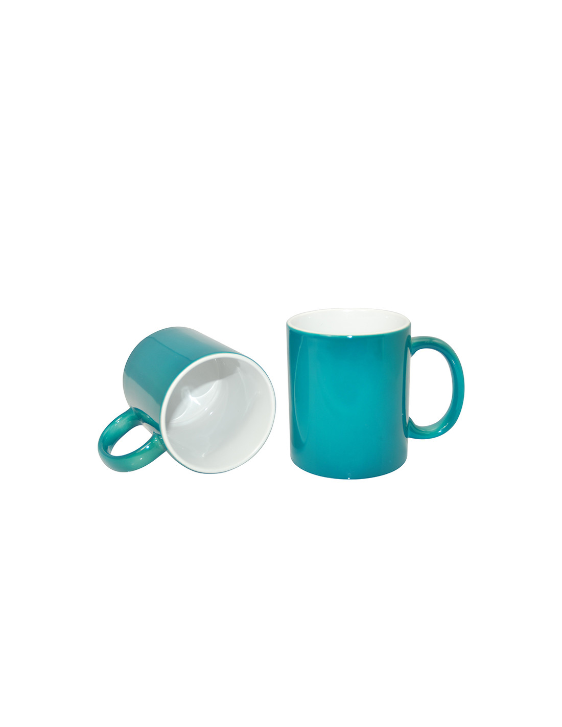Tasses à couleur changeante de 11 oz - Brillantes, avec boîte blanche - Vert