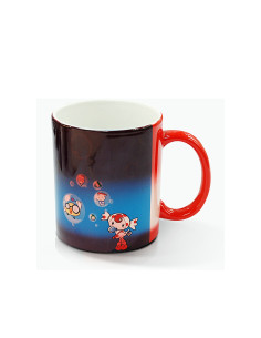 11oz Color Changing Mugs--Glossy, with white box -Red 2