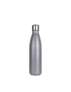 17oz/500ml Glitter Stainless Steel Cola Shaped Bottle(Grey)