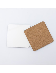 Sublimation Square Coaster with Cork 2