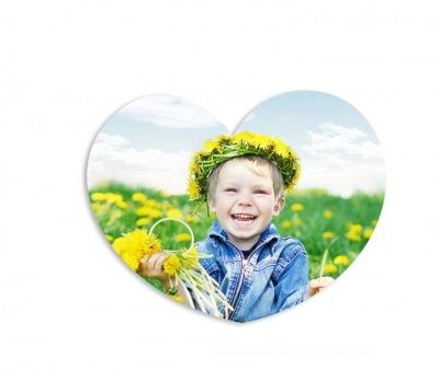 Aimant coeur 9,5 x 9,5 cm Sublimation Transfert Thermique