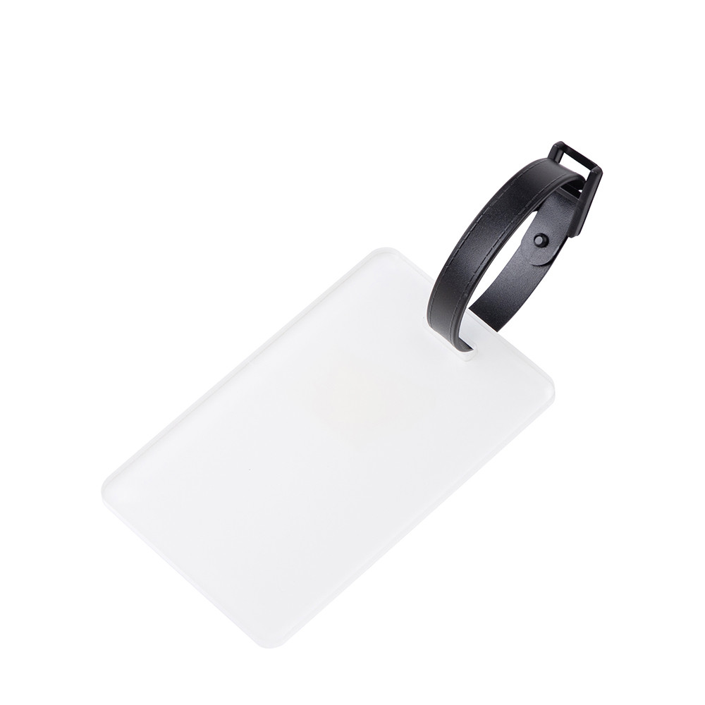 Étiquette de bagage en acrylique par sublimation (6*9,5*0,4 cm)