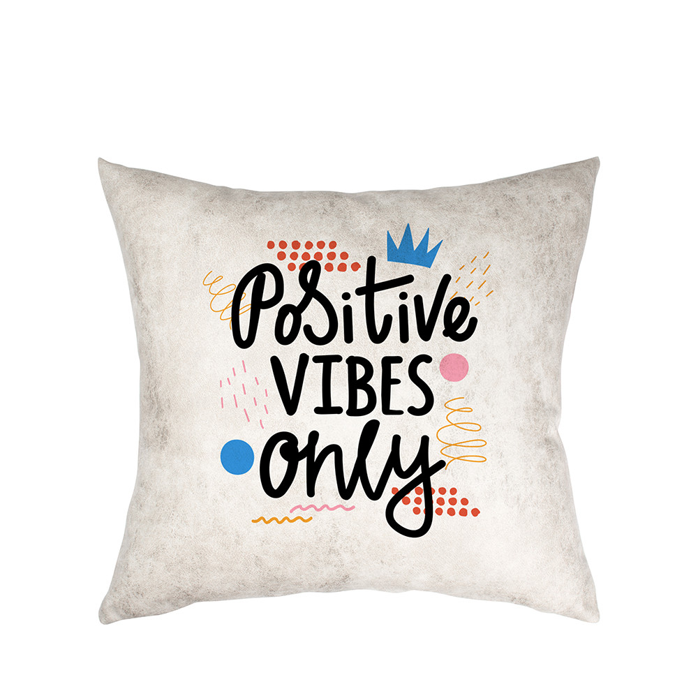 Housse de coussin en cuir par sublimation (40 x 40 cm, gris blanc)