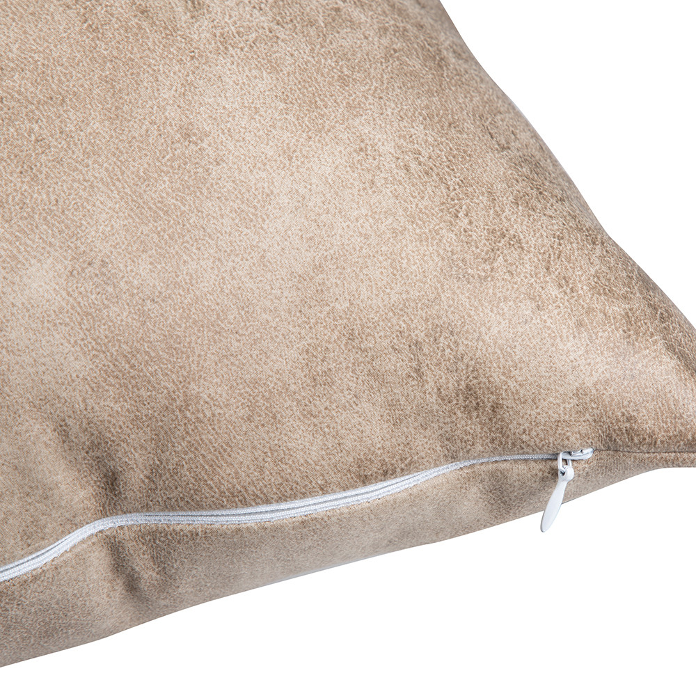 Housse de coussin en cuir par sublimation (40 x 40 cm, marron)