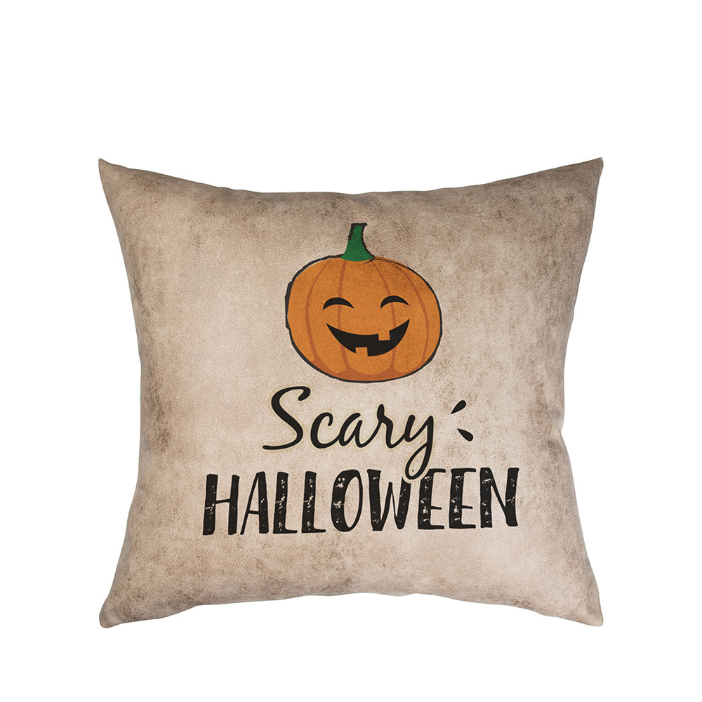 Housse de coussin en cuir par sublimation (40 x 40 cm, marron)