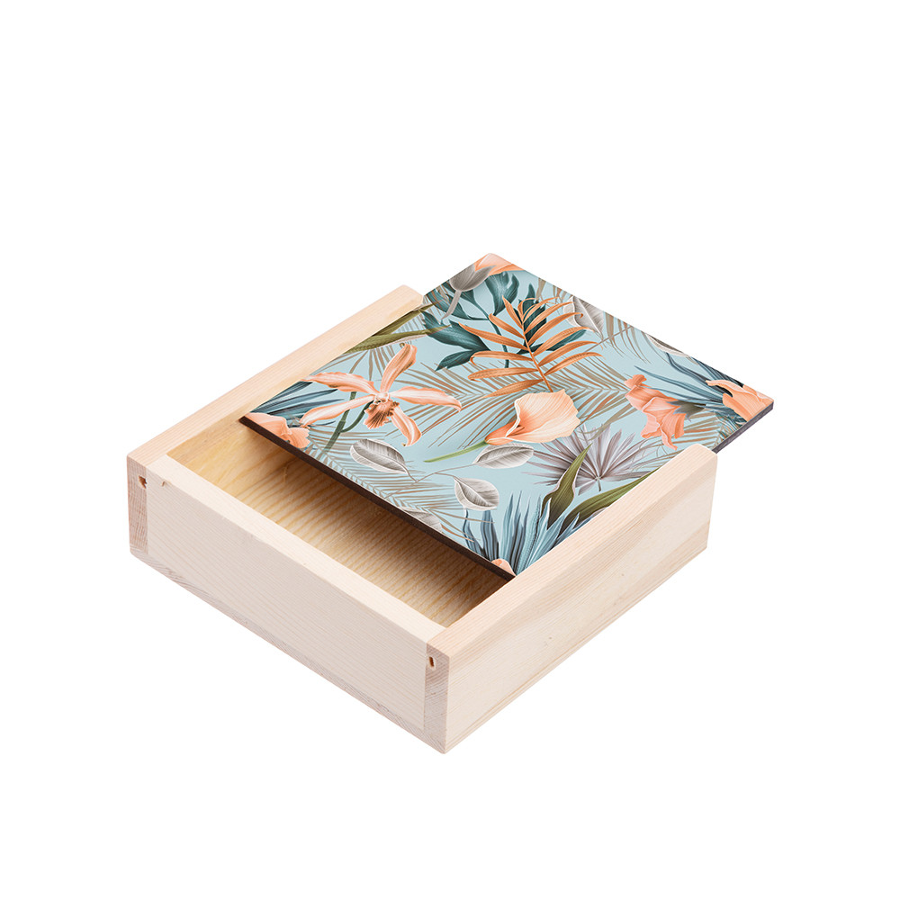 Boîte de rangement pour dessous de verre avec insert HB