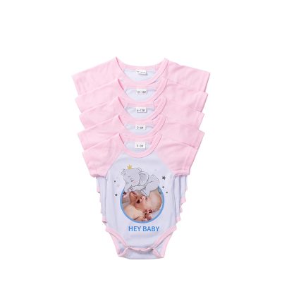Combinaison bébé manches courtes Raglan XXL (rose, 18-24 M)